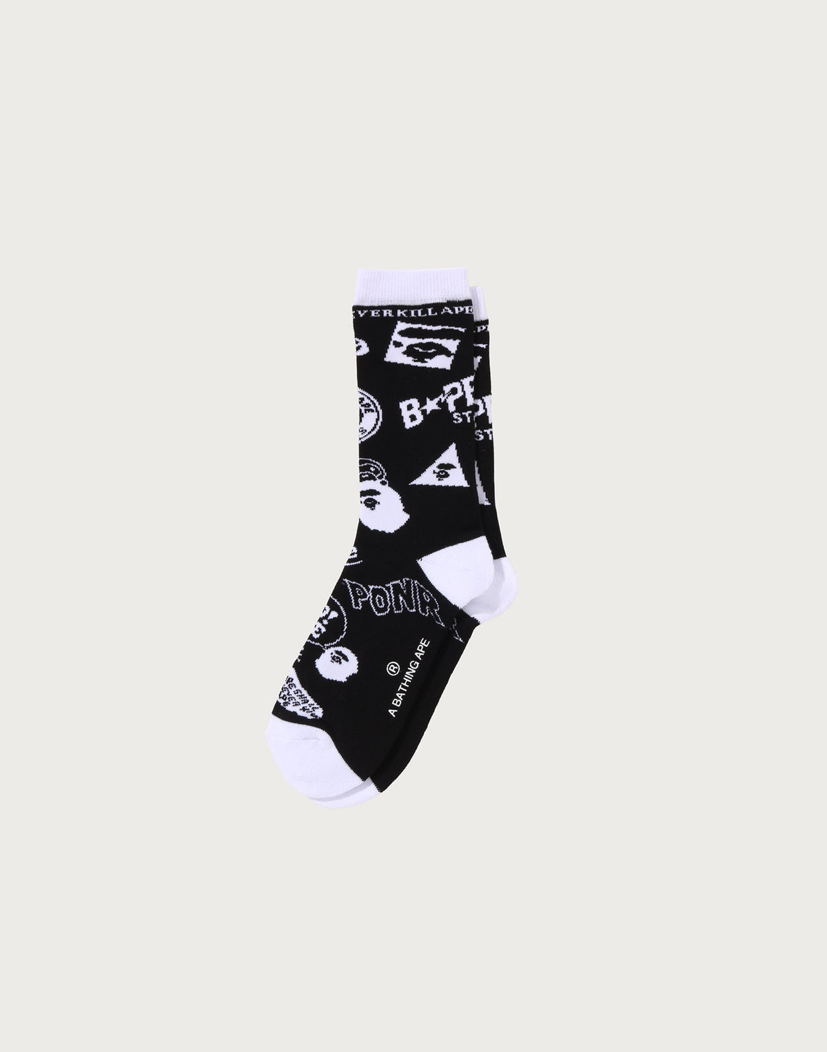 BAPE GRAPHIC PATTERN SOCKS MENS