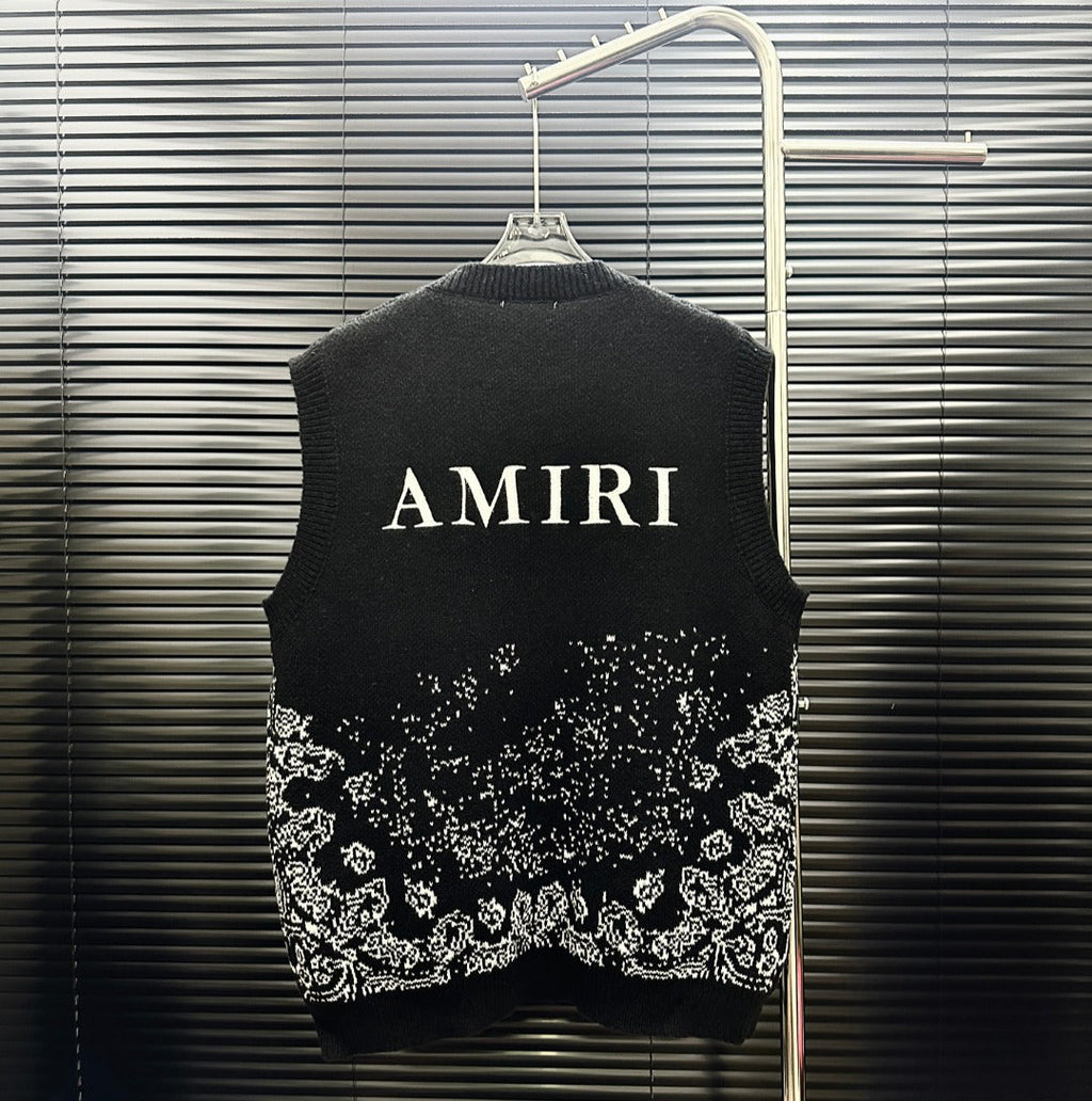 AMIRI MA Monogram Gradient Paisley Knit Vest
