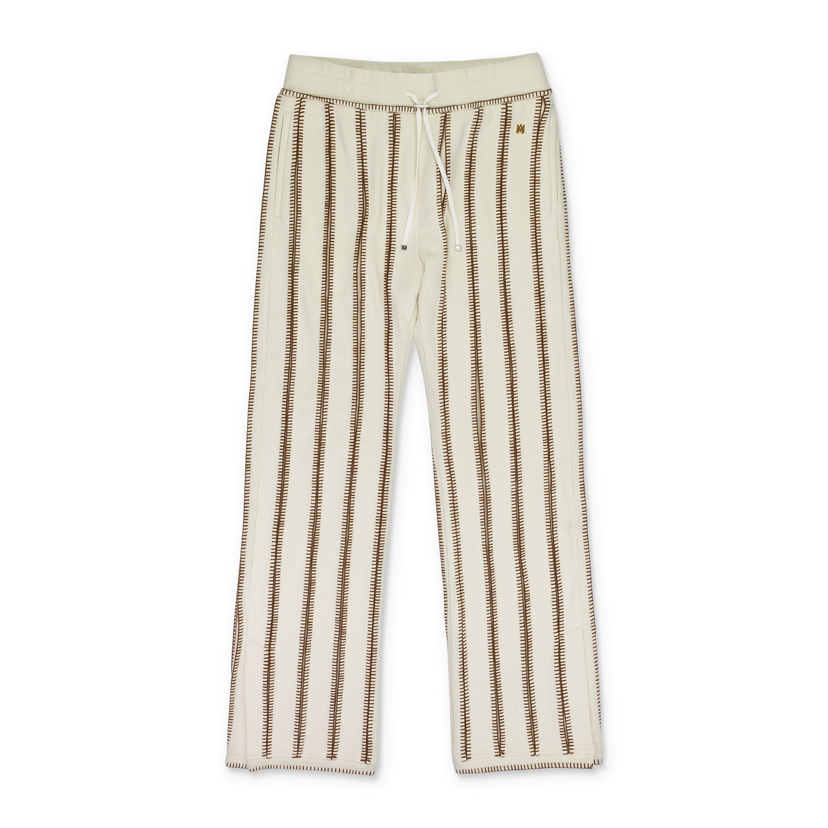 Cream Stitch Track Flare