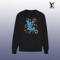Designer Graphic Print Crewneck Sweatshirt