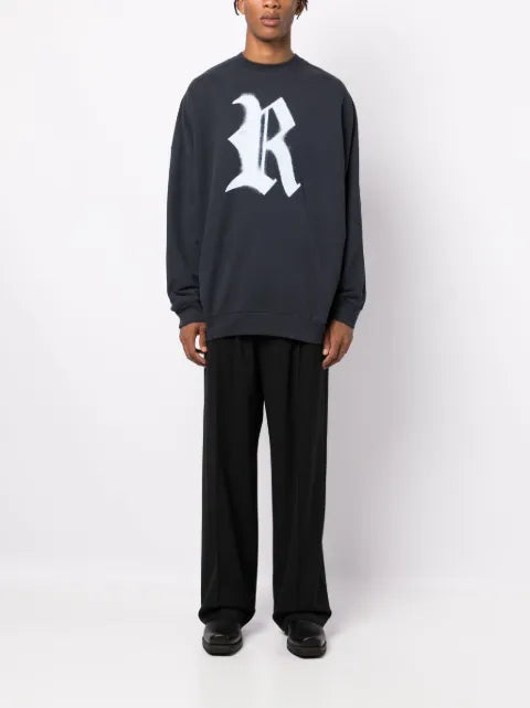 Raf Simons logo-print cotton sweatshirt