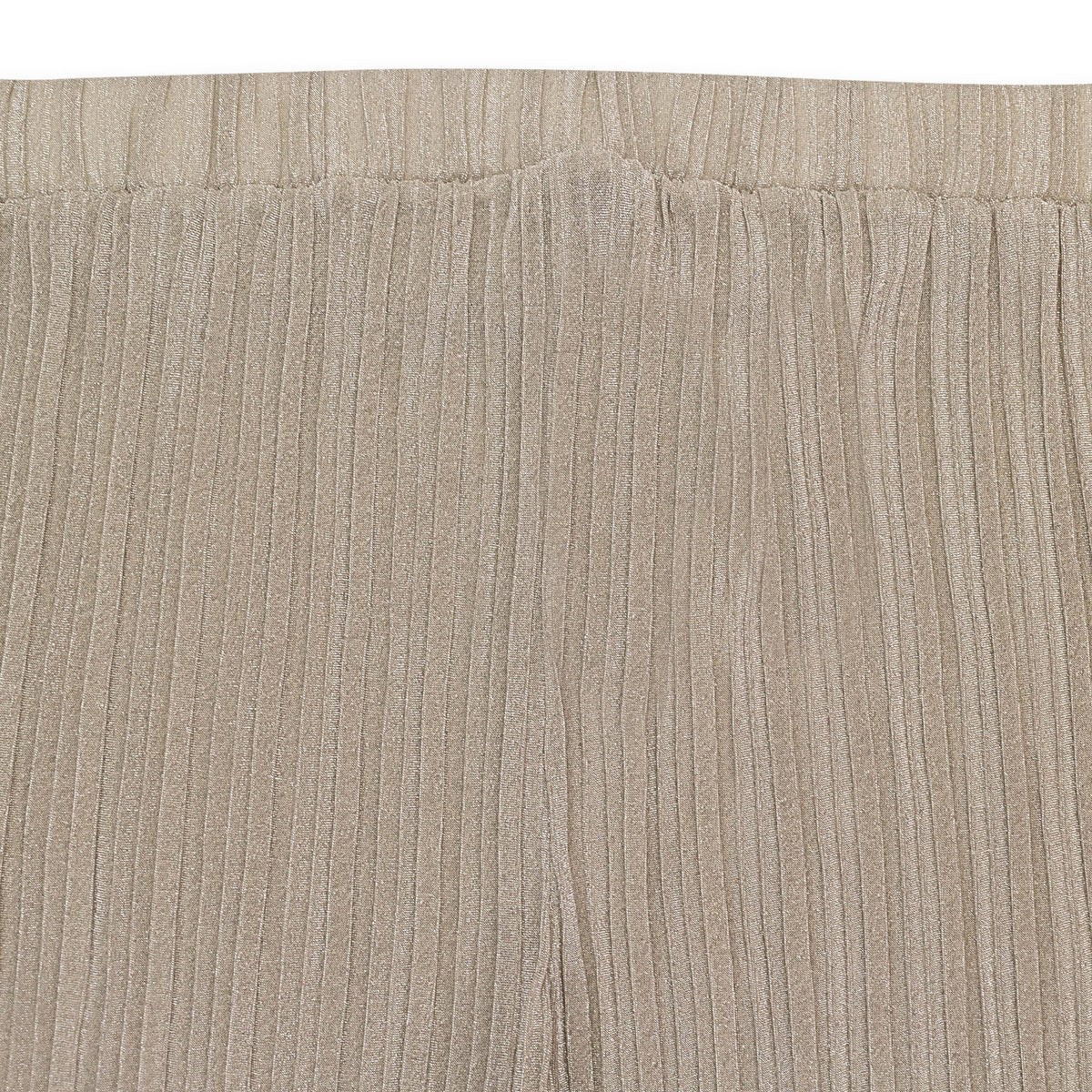 LUREX CRINKLE CHAMPAGNE WOMEN'S STRAIGHT PANTS