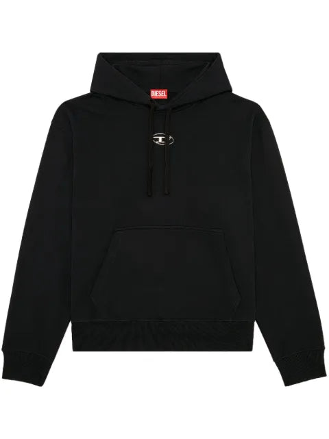 Diesel S-Macs-Hood-Od metallic logo hoodie