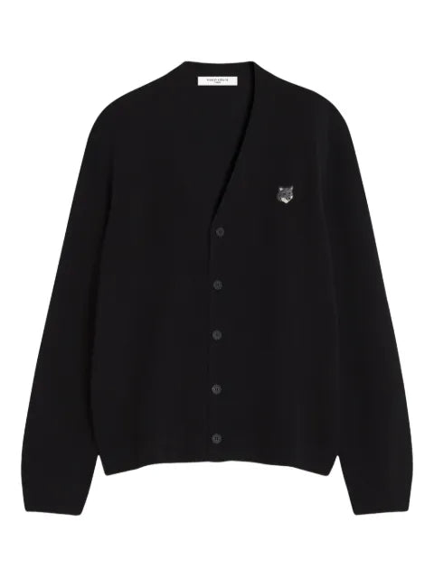 Maison Kitsuné Fox Head-detail wool cardigan