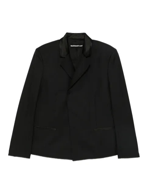 NotRainProof notched-lapel blazer