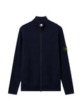 Stone Island 5100126 ribbed soft organic cotton cardigan