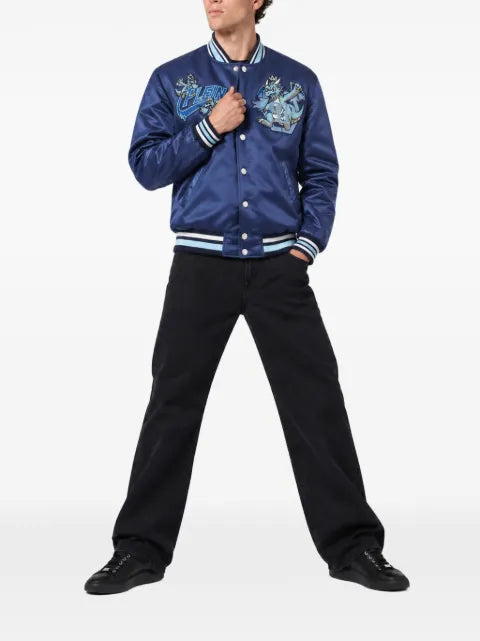 Philipp Plein satin bomber Plein Dragon Stones