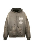 SAINT MXXXXXX zip-up hoodie