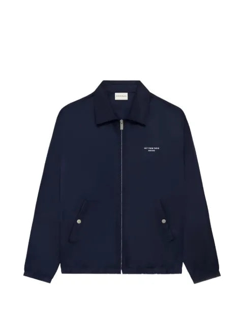 Drôle De Monsieur logo-print zip-up jacket