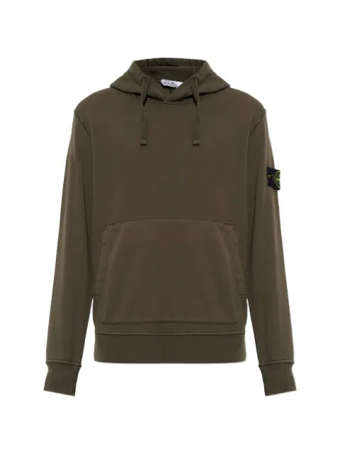 Stone Island 6100062 organic cotton fleece hoodie