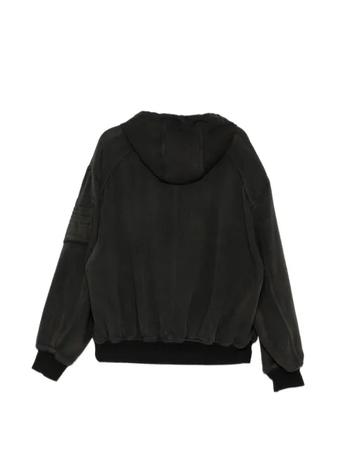 Juun.J checked reversible zip-up hoodie