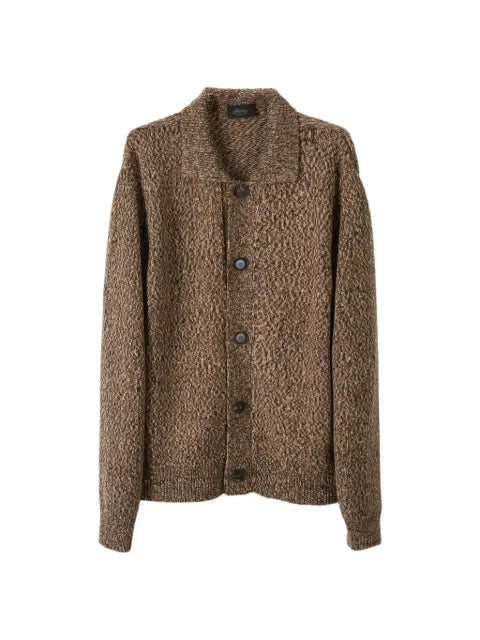 Brioni button-up wool cardigan