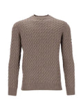 Al Duca D’Aosta 1902 cable-knit crew-neck sweater