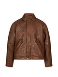 Salvatore Santoro crinkled leather jacket