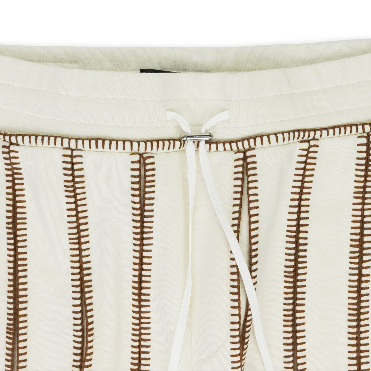 Cream Stitch Track Flare