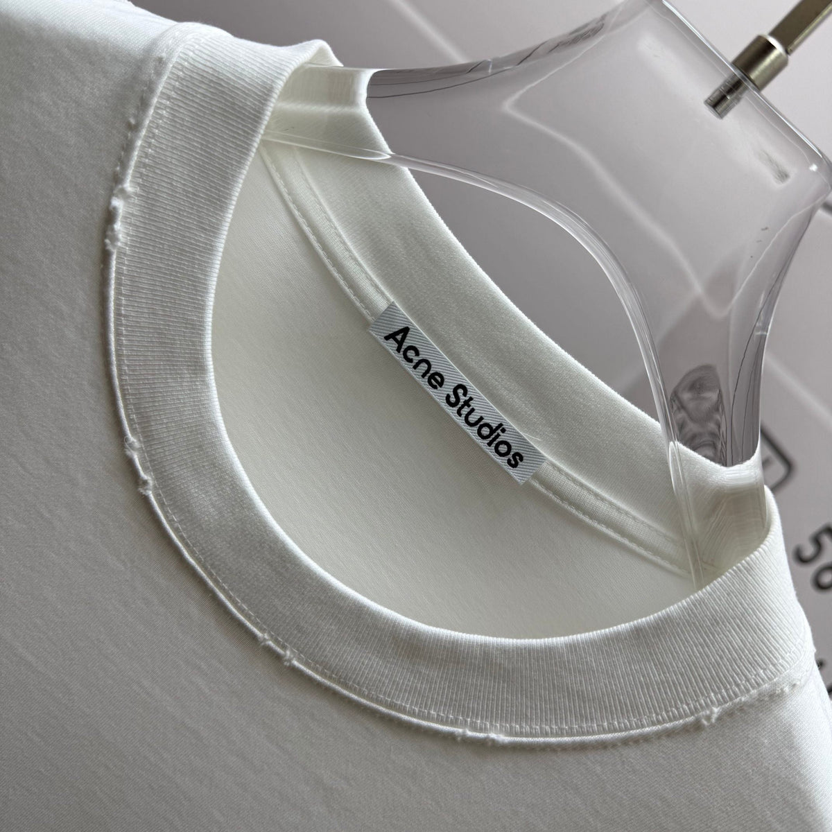 Acne Studios Two‑Teddy‑Bear Graphic Distressed‑Trim Crew‑Neck Short‑Sleeve T‑Shirt
