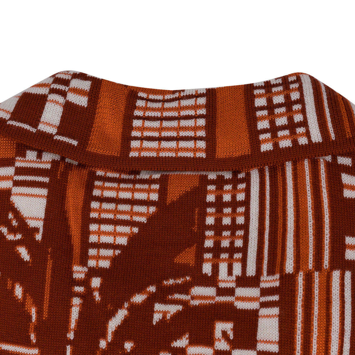 Orange Benoit Knit Short Sleeve Shirt