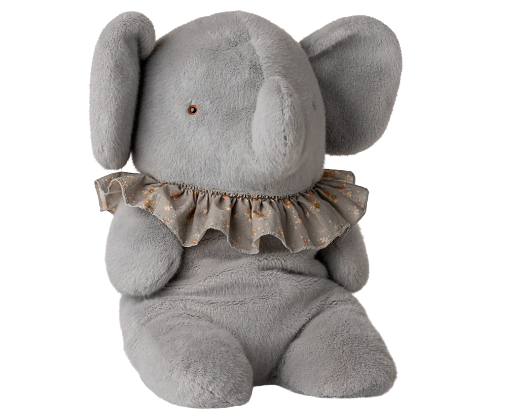 Elephant plush, Big - Blue/grey