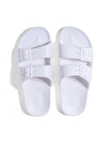 MOSES TWO BAND SLIDE WHITE