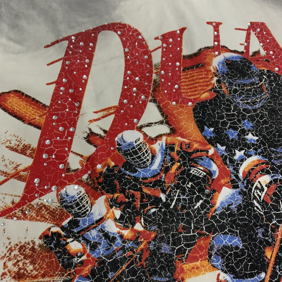 Rough Play Goal Hockey Tie-Dye Graphic T-Shirt