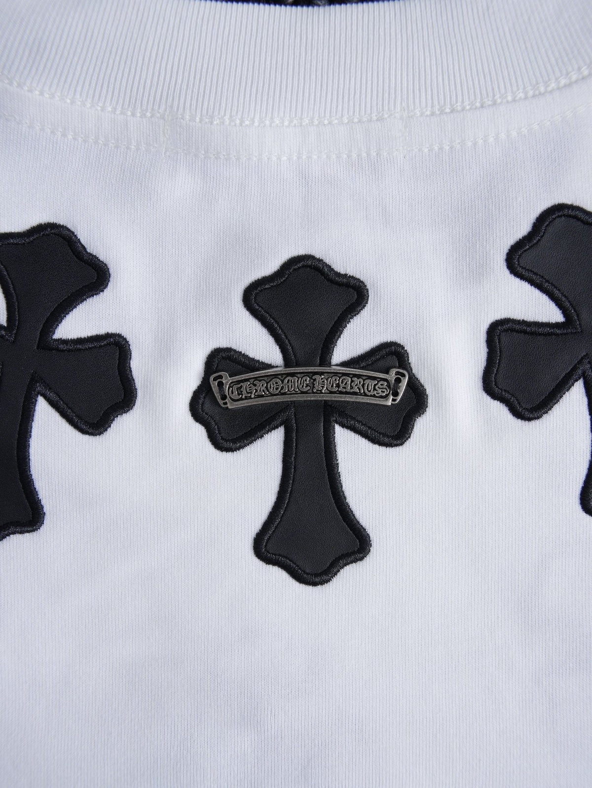 Chrome Hearts Cross Applique Short-Sleeve T-Shirt