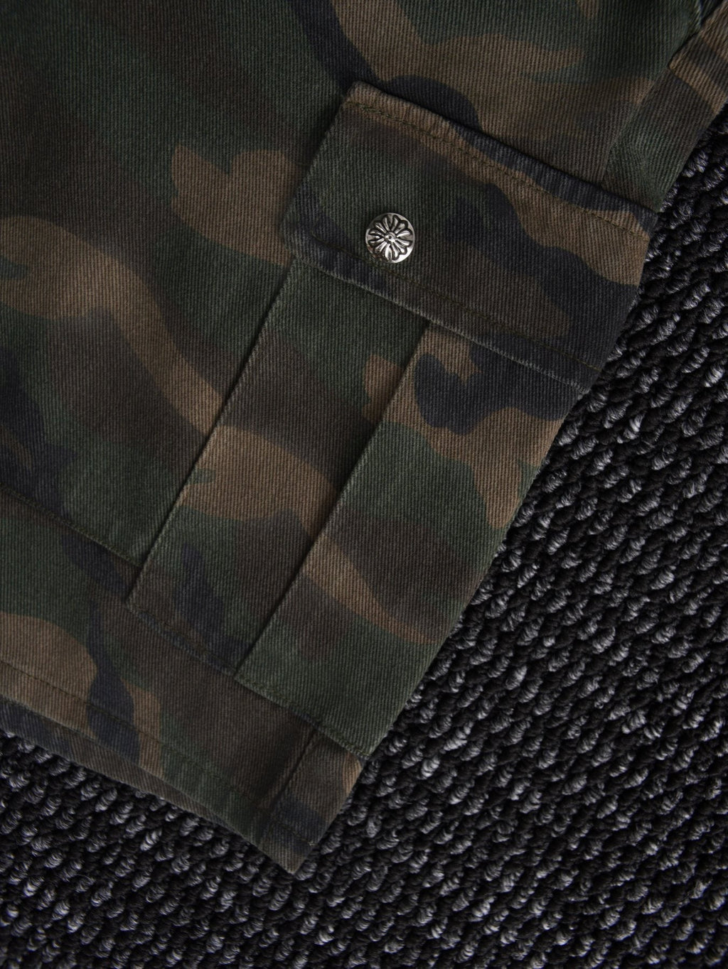Chrome Hearts Green Camo Cargo Shorts