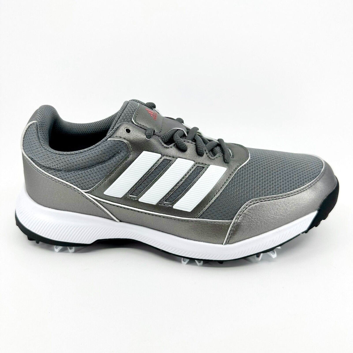 Adidas Tech Response 2.0 Gray Silver Metallic Mens Wide Golf Shoes EE9420