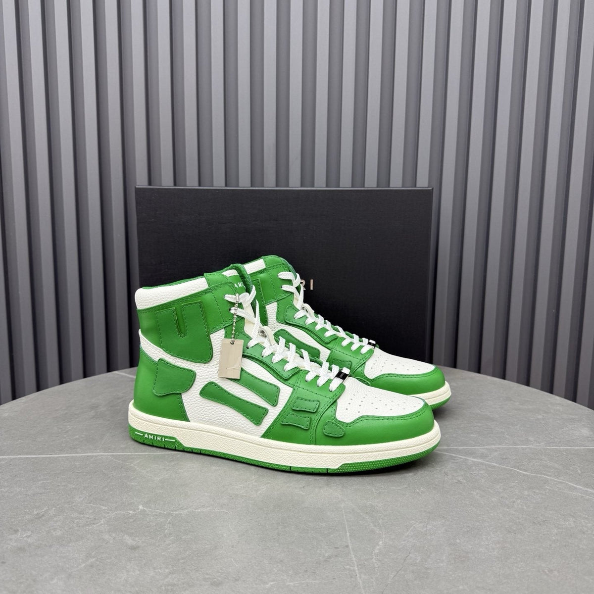 Amiri Two-Tone High-Top Sneakers