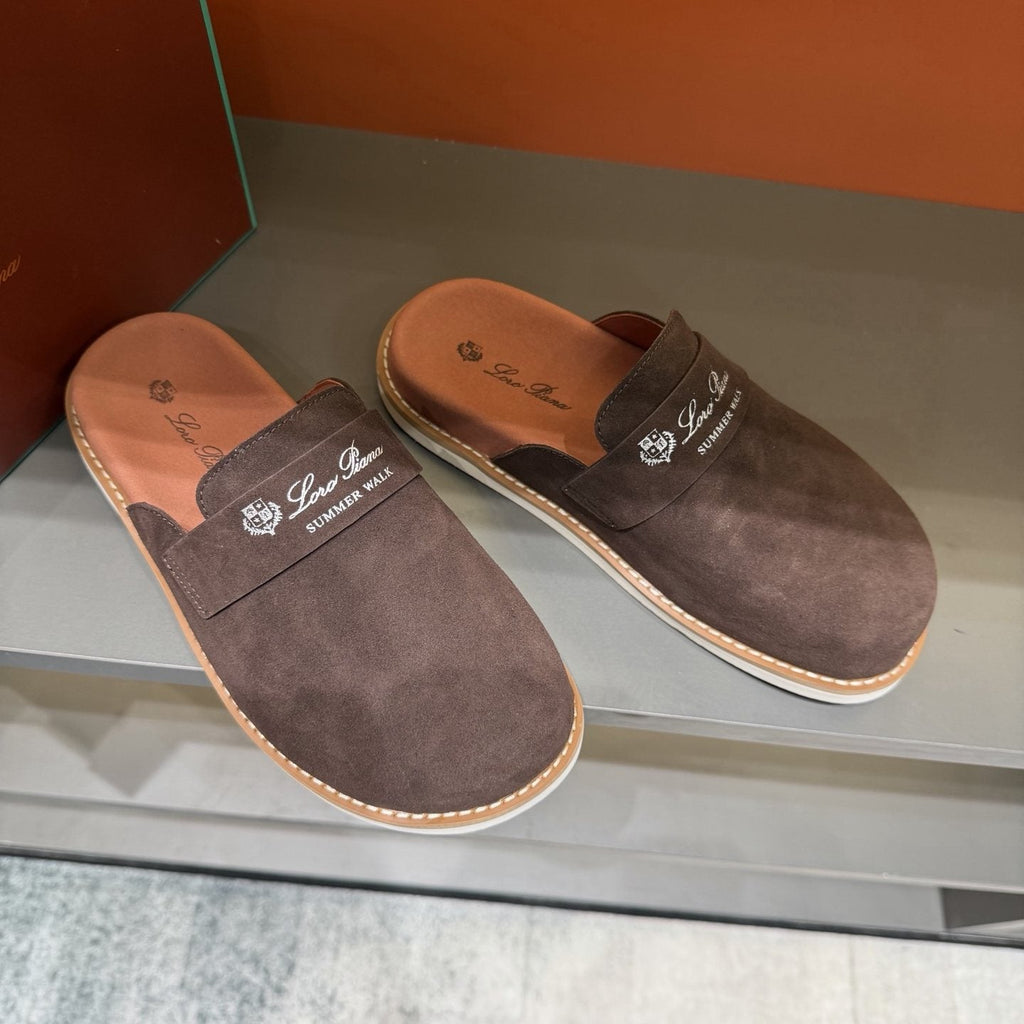 Loro Piana Open-Back Loafer Mules